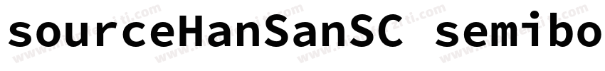 sourceHanSanSC semibold字体转换